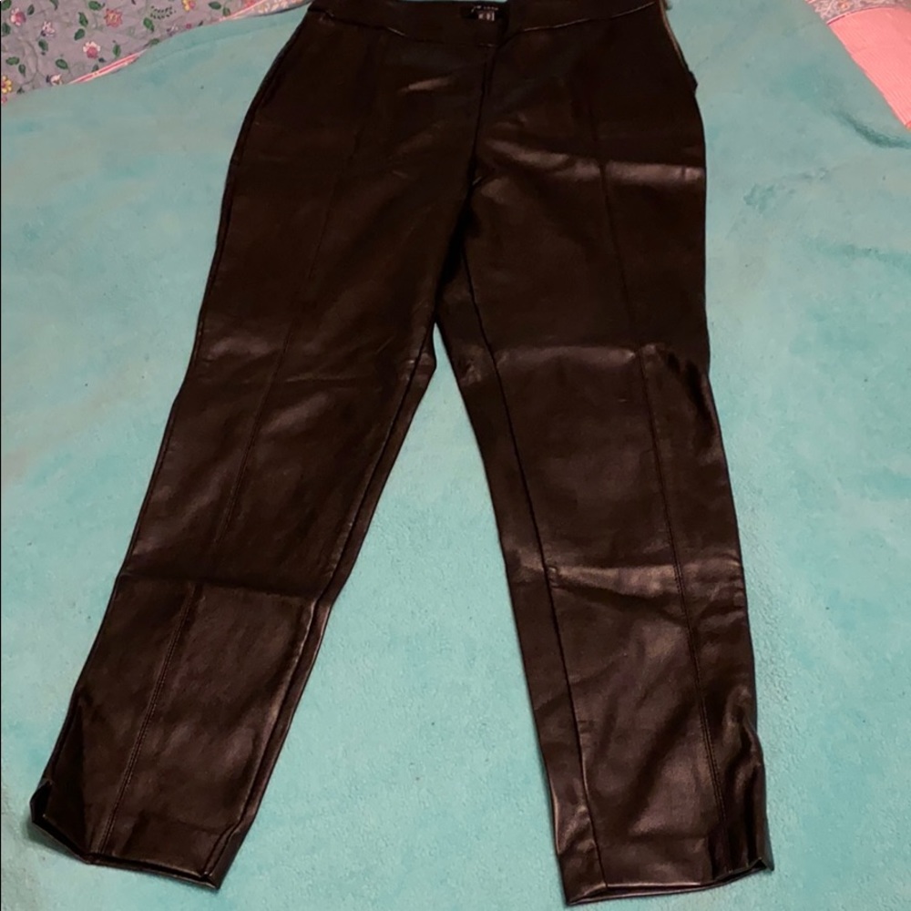 ASOS Faux leather cropped pants